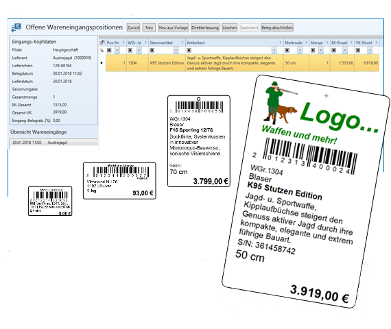 Wareneingang / Etikettierung