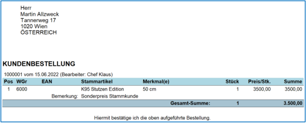 Kundenkarte