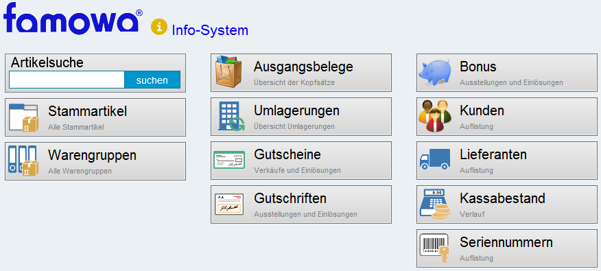 Info-System Uebersicht